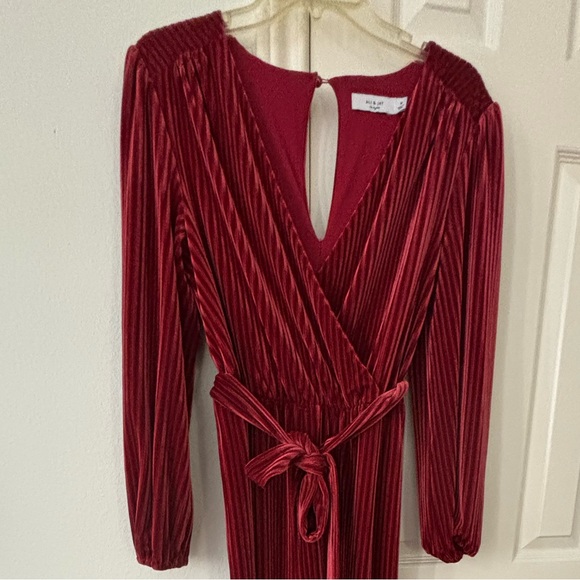 Anthro Velvet Jumpsuit - Picture 3 of 7